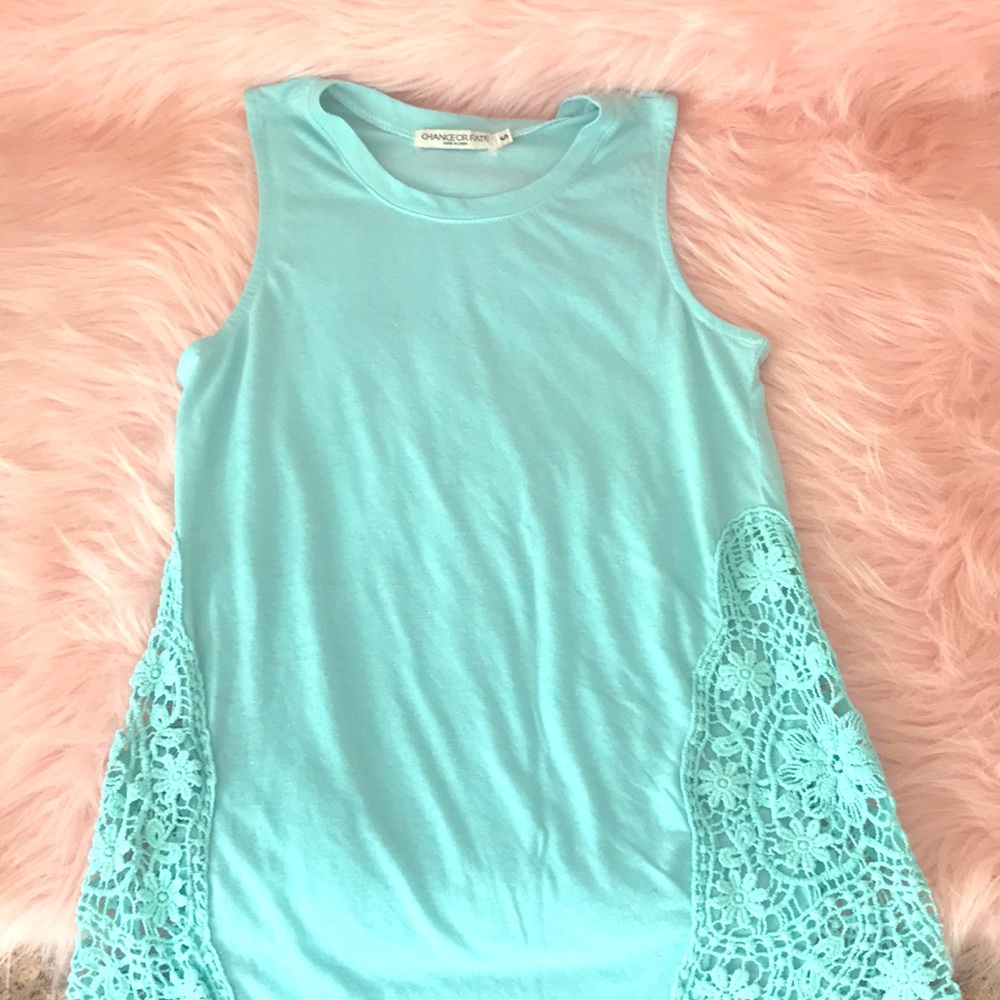 Teal tank top